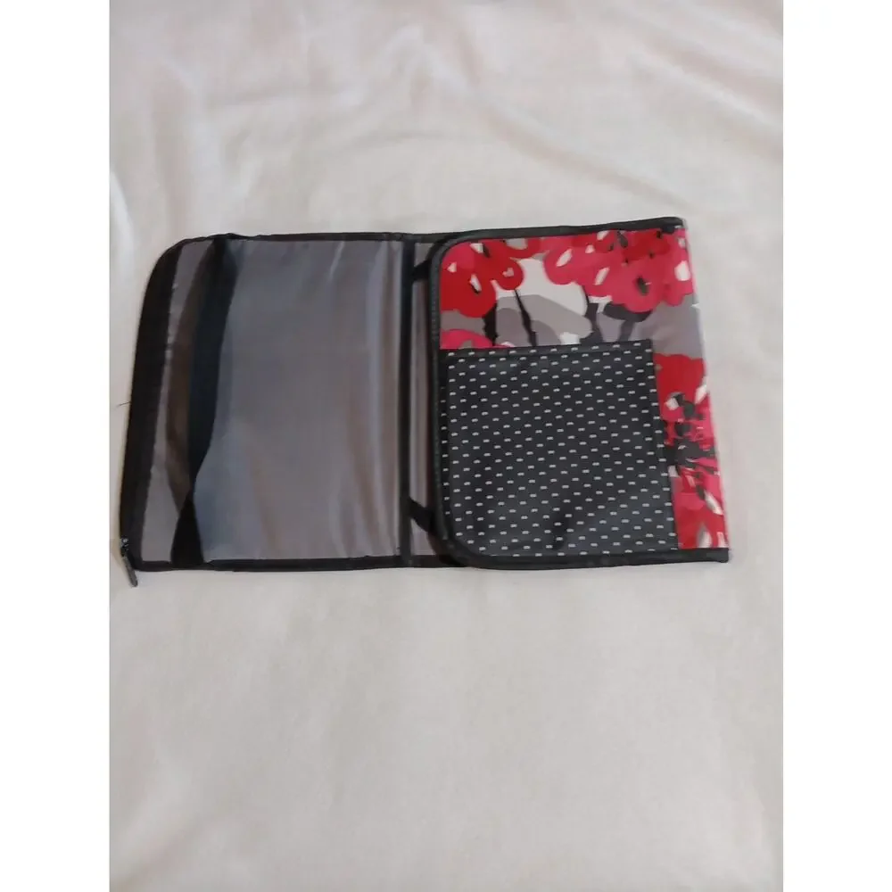 Thirty One Fold Up Cover Carry Organizer Notepad iPad Tablet Case Bold Bloom